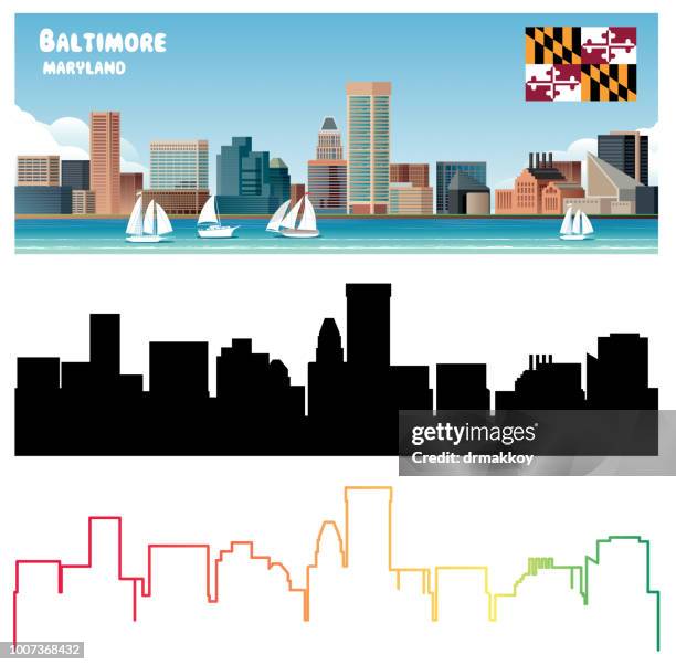 baltimore - chesapeake bay stock illustrations