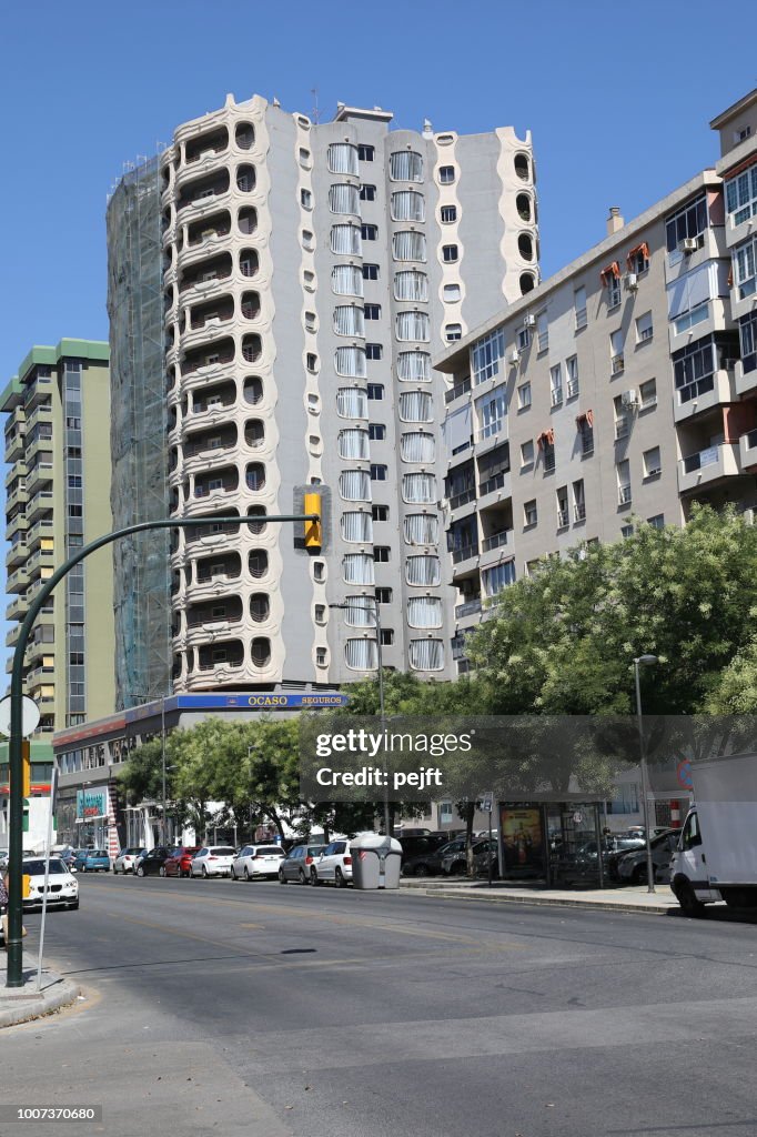 Gebouw gewijd aan Gaudi in Malaga Spanje