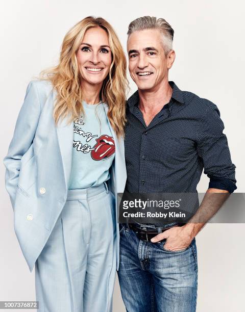 Julia Roberts and Dermot Mulroney of Amazon's 'Homecoming' pose for a portrait during the 2018 Summer Television Critics Association Press Tour at...