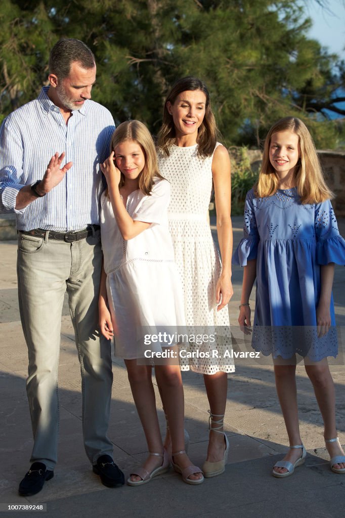 Spanish Royals Summer Photocall In Palma de Mallorca