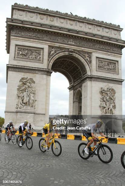 Yellow jersey Geraint Thomas of Great Britain and Team Sky during stage 21 of Le Tour de France 2018 between Houilles and Paris - avenue des...