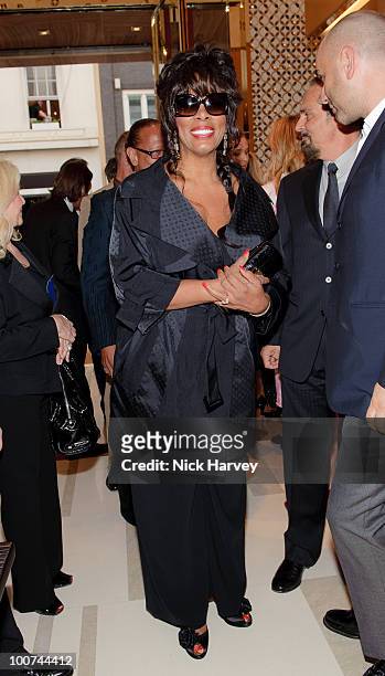 Donna Summer attends the launch of the Louis Vuitton Bond Street Maison on May 25, 2010 in London, England.