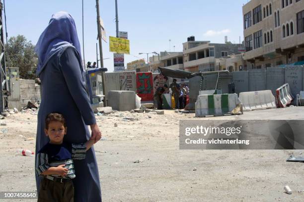 israëlische controlepost, jeruzalem - palestinian territories stockfoto's en -beelden