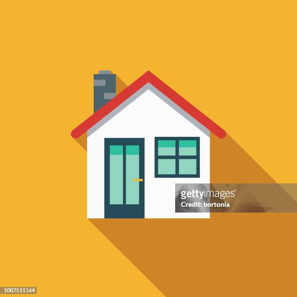 home flat design insurance icon - house stock illustrations