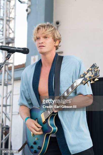 Cody Simpson performs in concert at the 12th Annual Paul Mitchell Supergirl Pro Nissan Concert Series on July 29, 2018 in Oceanside, California.