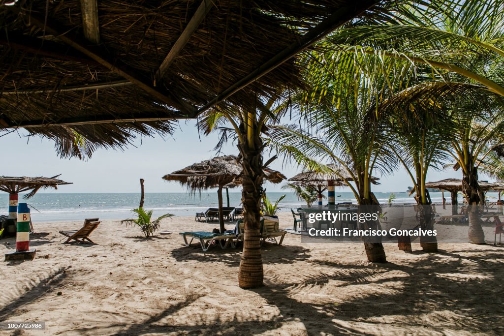 Paradise Beach in Sanyang, Gambia