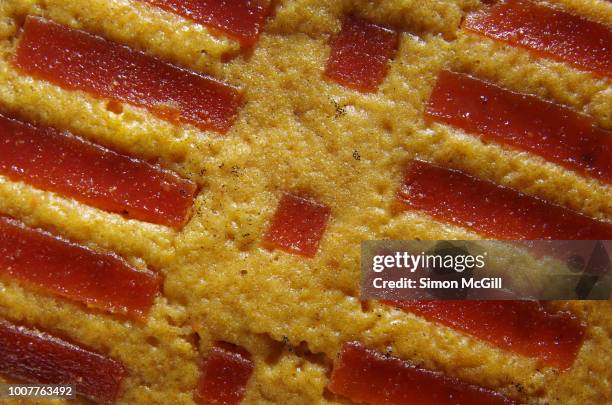 quince paste cake - quince paste stock pictures, royalty-free photos & images