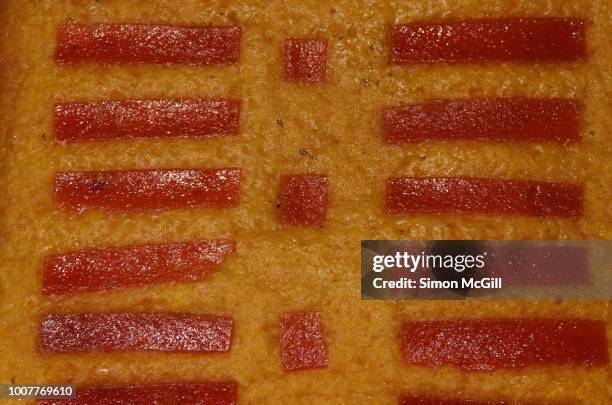 quince paste cake - quince paste stock pictures, royalty-free photos & images