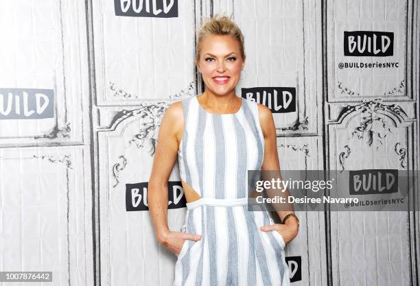 Actress Elaine Hendrix attends Build Brunch to discuss 20th Anniversary of 'The Parent Trap' at Build Studio on July 30, 2018 in New York City.