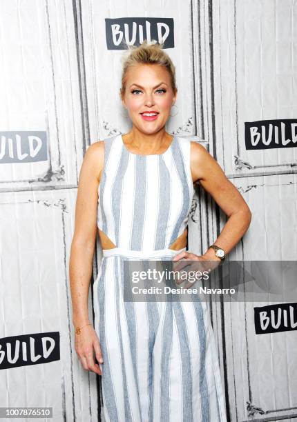 Actress Elaine Hendrix attends Build Brunch to discuss 20th Anniversary of 'The Parent Trap' at Build Studio on July 30, 2018 in New York City.