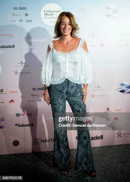 Monica Martin Luque attends Steven Tyler Concert in Madrid on July 30, 2018 in Madrid, Spain.