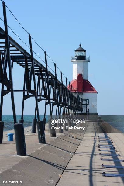 St Joseph Pier Lighthouse Wallpaper 89 Saint Joseph Lighthouse Stock