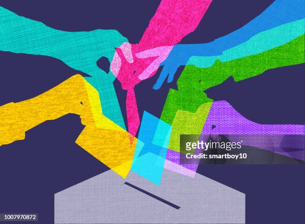 voting - election stock illustrations