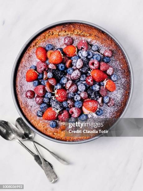 berry cake - american pie stockfoto's en -beelden