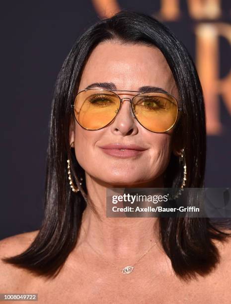 Kyle Richards arrives at the premiere of Disney's 'Christopher Robin' at Walt Disney Studios on July 30, 2018 in Burbank, California.