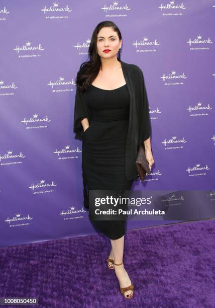 Actress Jodi Lyn O'Keefe attends Hallmark's "Put In Into Words" campaign launch party at Lombardi House on July 30, 2018 in Los Angeles, California.