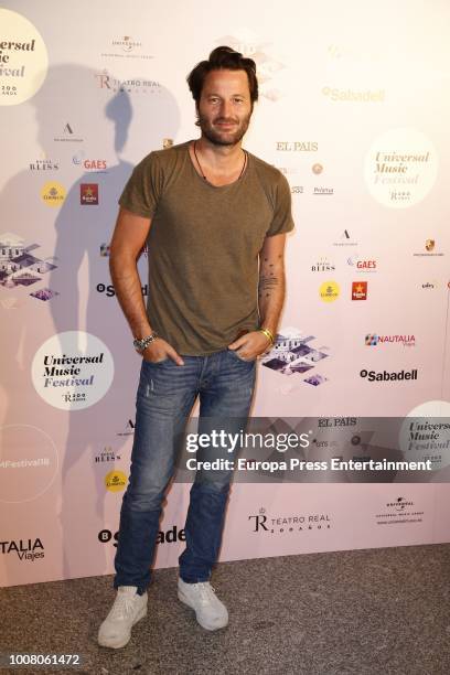 Fernando Andina attends the Steven Tyler concert photocall at Royal Theatre during Universal Music Festival on July 30, 2018 in Madrid, Spain.