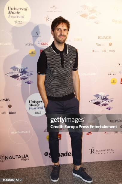 Julian Lopez attends the Steven Tyler concert photocall at Royal Theatre during Universal Music Festival on July 30, 2018 in Madrid, Spain.