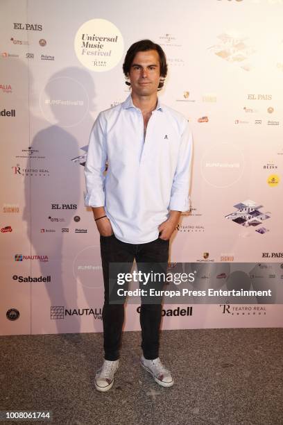 Curry Gallardo attends the Steven Tyler concert photocall at Royal Theatre during Universal Music Festival on July 30, 2018 in Madrid, Spain.