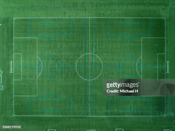 aerial view of football fields - world cup japan stock pictures, royalty-free photos & images