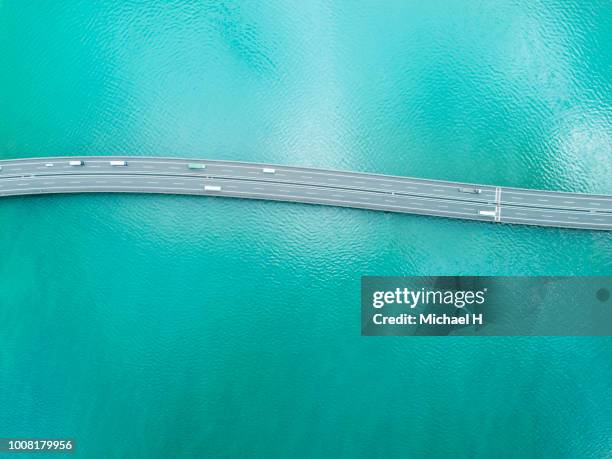 highway across the ocean - emperor go kashiwabara of japan stockfoto's en -beelden
