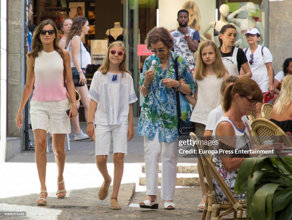 Spanish Royals Sighting In Mallorca - July 31, 2018