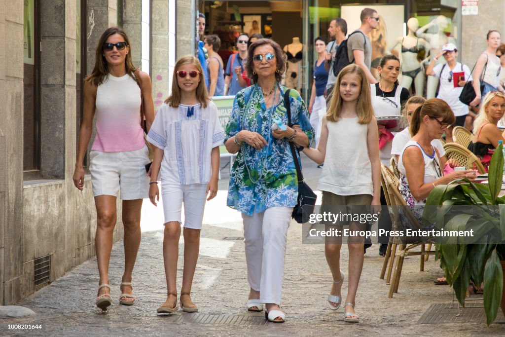 Spanish Royals Sighting In Mallorca - July 31, 2018