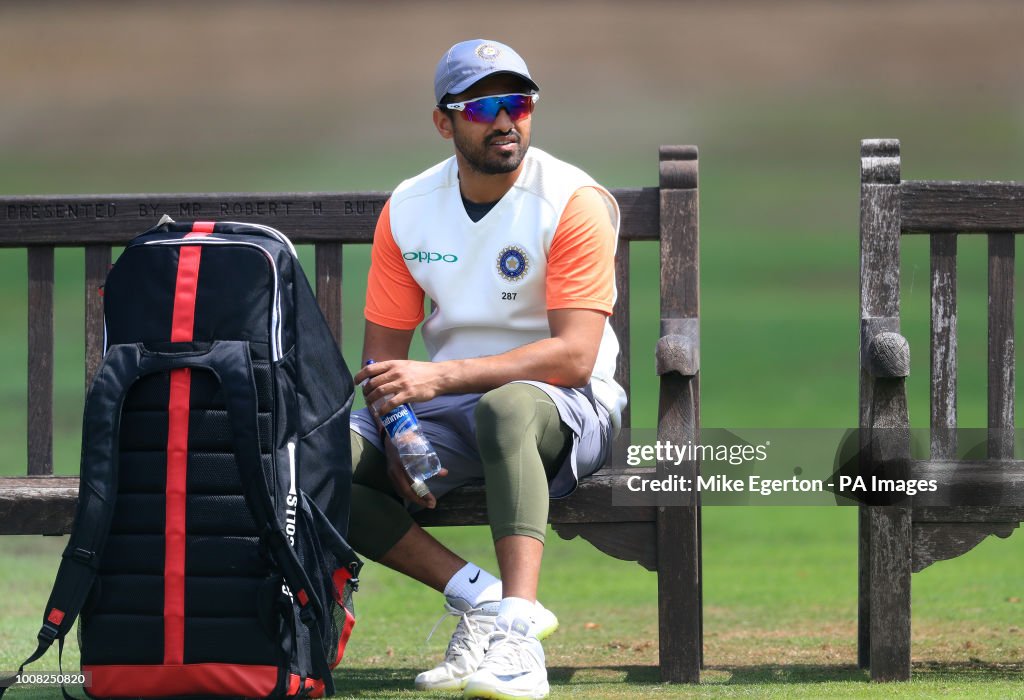 England v India - Specsavers First Test Match - India Nets - Day Two - Edgbaston