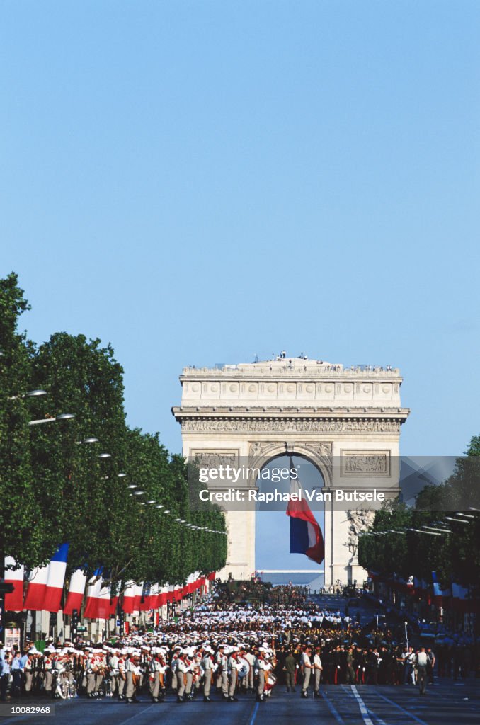 JULY 14TH PARADE IN CHAMPS ELYSEES, PARIS