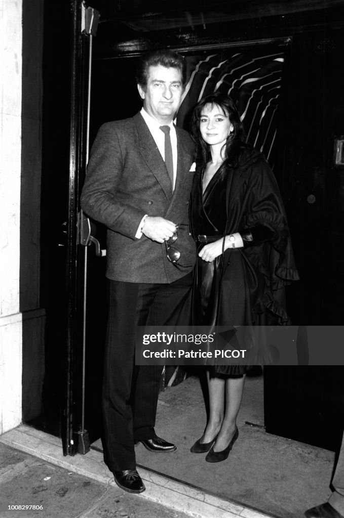 Eddy Mitchell et sa femme Muriel en 1983