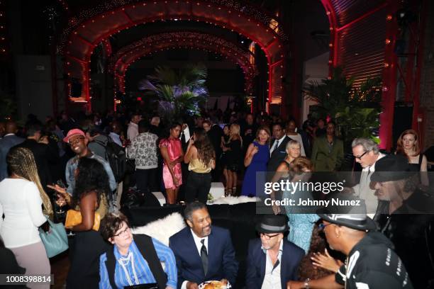 View of the atmosphere at the "BlacKkKlansman" New York Premiere at Brooklyn Academy of Music on July 30, 2018 in New York City.