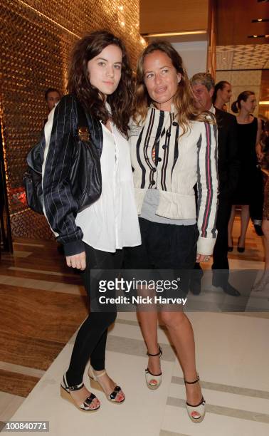 Amba Jackson and Jade Jagger attend the launch of the Louis Vuitton Bond Street Maison on May 25, 2010 in London, England.