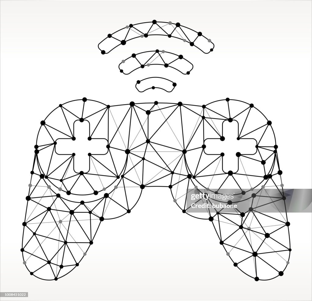 Triangular Game Controller Wireless Game Controller Triangle Node Black And White Pattern High-Res ...