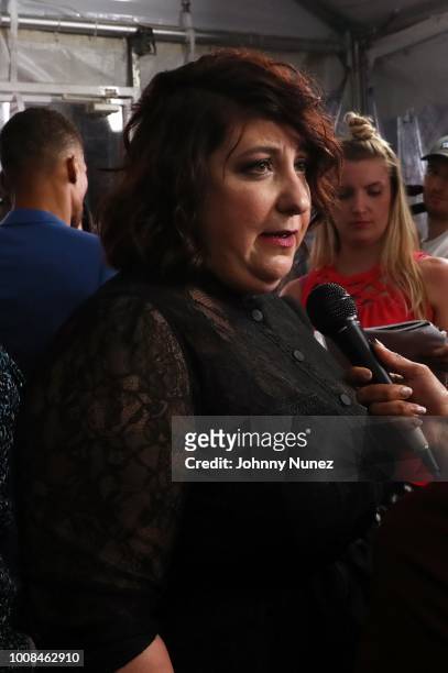 Ashlie Atkinson attends the "BlacKkKlansman" New York Premiere at Brooklyn Academy of Music on July 30, 2018 in New York City.
