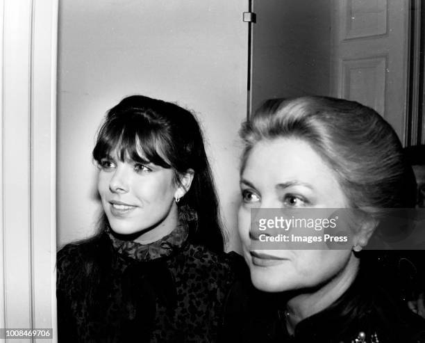 Grace Kelly and Princess Carolinecirca 1981 in New York City