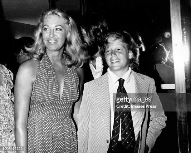 U0096 CIRCA 1974: Joan Kennedy and Teddy Kennedy Jr circa 1974 in New York City.