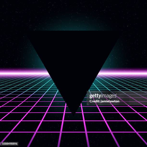 retro 80s background - revival stock illustrations