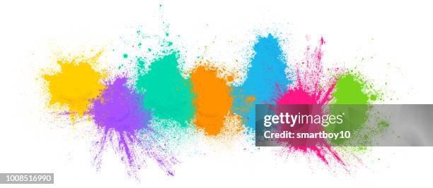 colored powder background - holi stock illustrations