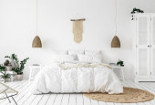 Scandi-boho style bedroom