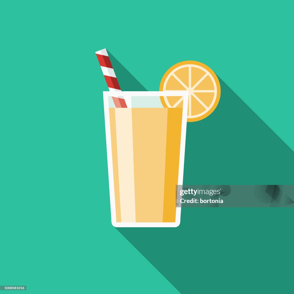 Limonade flaches Design Travel & Urlaub-Symbol