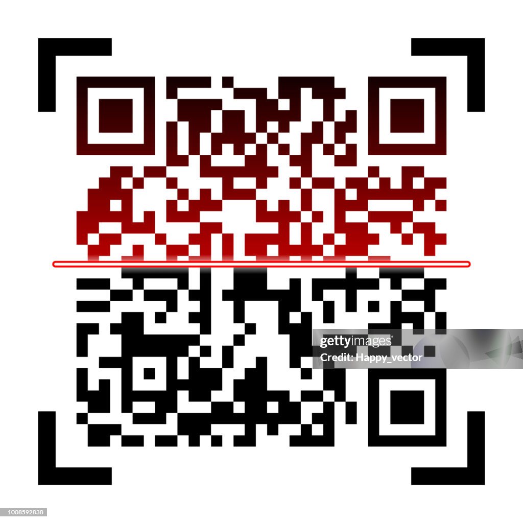 Qr Code Packaging Vector Creative Vector Illustration Of Qr Codes Packaging Labels Bar Code On ...