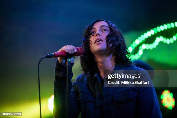 Vocalist Kellin Quinn of Sleeping With Sirens performs at Great American Music Hall on July 31, 2018 in San Francisco, California.