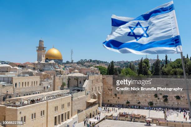 western wall, jerusalem, israel - israeli foto e immagini stock