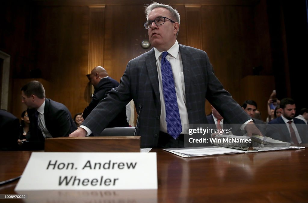 Acting EPA Administrator Andrew Wheeler Testifies At Senate Hearing On EPA Agenda