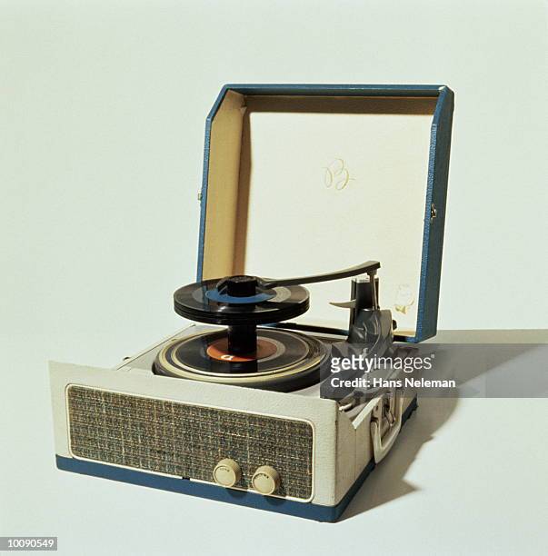 50s record player - gramophone stockfoto's en -beelden