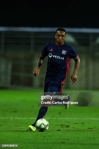 Kenny Tete from Lyon during the match between SL Benfica v Lyon for the International Champions Cup - Eusebio Cup 2018 at Estadio do Algarve on...