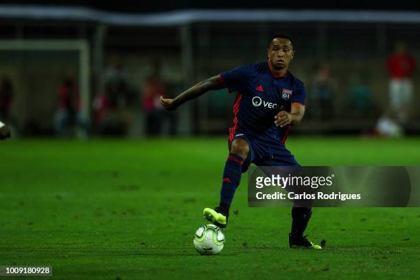 Kenny Tete from Lyon during the match between SL Benfica v Lyon for the International Champions Cup - Eusebio Cup 2018 at Estadio do Algarve on...