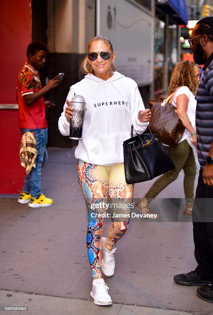 Celebrity Sightings in New York City - August 1, 2018