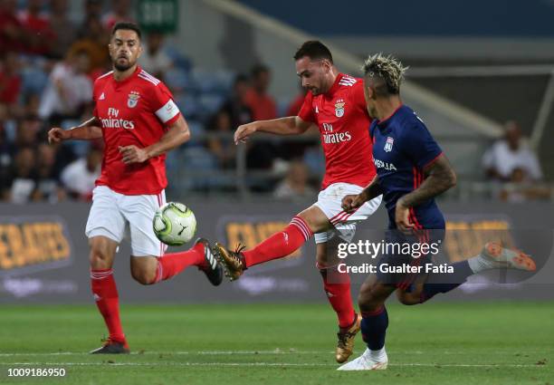 Andrija Zivkovic from SL Benfica in action during the International Champions Cup match between SL Benfica and Lyon at Estadio Algarve on August 1,...
