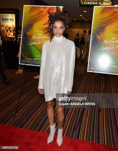 Actress Sasha Lane attends 'The Miseducation Of Cameron Post' New York screening at Cinema 123 on August 1, 2018 in New York City.